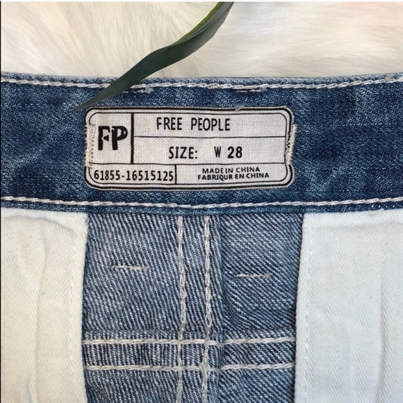 Free People Blue Solid Mini Shorts - Picture 6 of 8